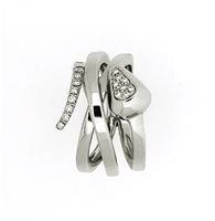 Ringe Fope Dame in Weißgold Diamante 0.16 Ct AN190-BBR-13 - AN190-BBR-13